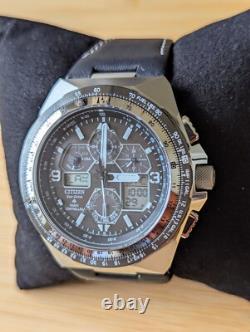 Citizen Skyhawk A-T Promaster Chronograph JY8149-05E GMT Black Dial Men's Watch