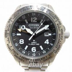 Citizen Watch Promaster Eco Drive LAND Series Men's Silver GMT BJ7100-82E