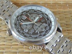 Citizen Wr100 Eco-drive Gmt Chrono Chronograph Deployment Bracelet Watch Box Set