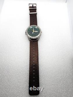 Clamshell FlipTop Dual two time zone dial Android Aragon GMT Quartz Day Date