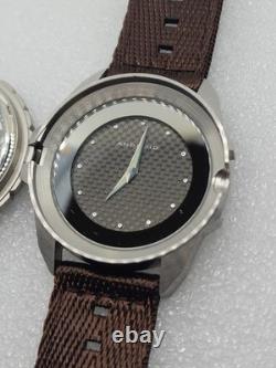 Clamshell FlipTop Dual two time zone dial Android Aragon GMT Quartz Day Date