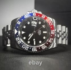 Classic Pepsi 20ATM 40mm GMT Diver Sapphier NH34 GMT Automatic Watches For Men