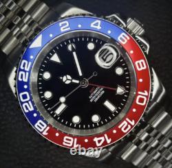 Classic Pepsi 20ATM 40mm GMT Diver Sapphier NH34 GMT Automatic Watches For Men