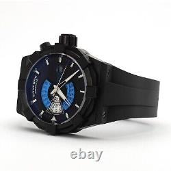Concord C1 World Time Wristwatch DS8408 Black DLC Steel