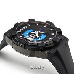 Concord C1 World Time Wristwatch DS8408 Black DLC Steel