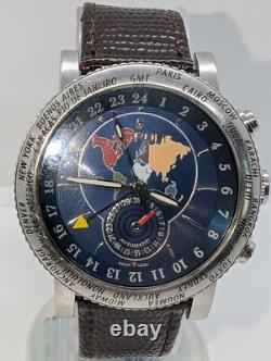 Corum Classical GMT World Time 44 Mens Watch Automatic Serviced