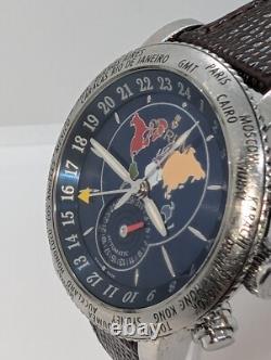 Corum Classical GMT World Time 44 Mens Watch Automatic Serviced