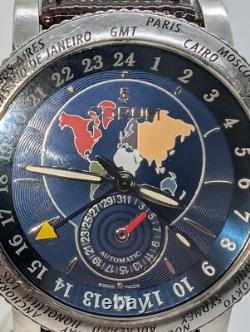 Corum Classical GMT World Time 44 Mens Watch Automatic Serviced