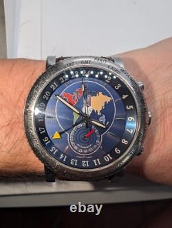 Corum Classical GMT World Time 44 Mens Watch Automatic Serviced