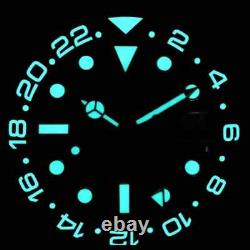 Cronos GMT Dual-Time Automatic 200m L6020 Dive Watch ALL BLACK