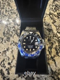 Custom 40mm Batman/Batgirl GMT Style Diver Mod Watch NH34 Automatic
