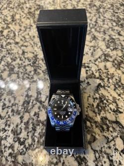 Custom 40mm Batman/Batgirl GMT Style Diver Mod Watch NH34 Automatic