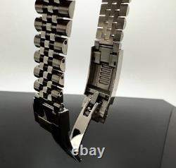 Custom 40mm Black GMT Style Mod Watch Jubilee Band with NH34 Automatic