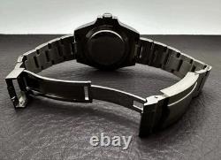 Custom 40mm EX2 GMT Black Dial Mod Watch with NH34 Automatic Movement