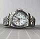 Custom 40mm EX2 GMT Polar White Dial Mod Watch Jubilee with NH34 Automatic