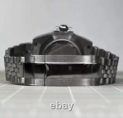 Custom 40mm EX2 GMT Polar White Dial Mod Watch Jubilee with NH34 Automatic