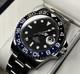 Custom 40mm GMT Style Batman Mod Watch with NH34 Automatic Bezel Lumes