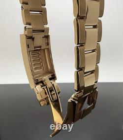 Custom 40mm GMT Style Black Gold Mod Watch Gold Case & Band with NH34 Automatic