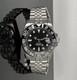 Custom 40mm GMT Style Diver Bruce Wayne Black Grey Mod Watch NH34 Automatic