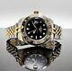 Custom 40mm GMT Style Two Tone Gold Mod Watch with NH34 Automatic Movement