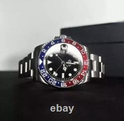 Custom 40mm Pepsi GMT Style Dive Mod Watch with NH34 Automatic Mechanical