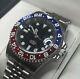 Custom 40mm Pepsi GMT Style Sub Mod Watch Jubilee with NH34 Automatic