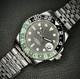 Custom 40mm Righty Sprite GMT Style Mod Watch with NH34 Automatic Movement