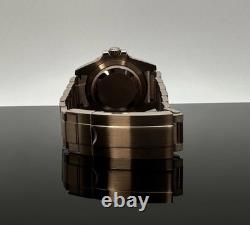 Custom 40mm Root Beer GMT Style Mod Watch Rose Gold Case & Band NH34 Automatic Custom 40mm Root Beer GMT Style Mod Watch Rose Gold Case & Band NH34 Automatic