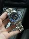 Custom Built GMT NH34 Automatic Black Dial Blue Black Bezel Jubilee 40mm