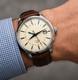 Custom Built GMT Watch NH35 Automatic Cream Dial 40mm Steel