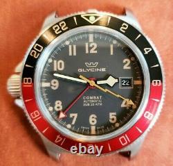 Custom Destro LHD Glycine Combat Sub GMT GL0300 Coffee Tropical Dial & Hands