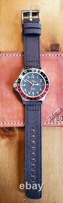 Custom Destro LHD Glycine Combat Sub GMT GL0300 Coffee Tropical Dial & Hands