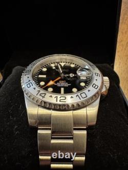Custom Exp II GMT Mod Black Dial Automatic Watch Custom Build