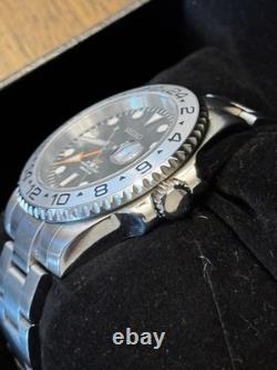 Custom Exp II GMT Mod Black Dial Automatic Watch Custom Build