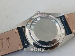 Custom GMT Mod Watch 39.5mm Oyster Case Sapphire 2 Straps Leather Seiko NH34 USA