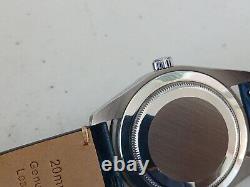 Custom GMT Mod Watch 39.5mm Oyster Case Sapphire 2 Straps Leather Seiko NH34 USA