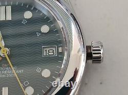 Custom GMT Mod Watch 39.5mm Oyster Case Sapphire 2 Straps Leather Seiko NH34 USA