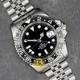 Custom Made 40mm Black GMT Custom Sub Style Mod Watch Jubilee with NH34 Movement