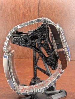 Custom Seikomod Seikmod GMTEIKO Batman Black Dial Sapphire NH34 GMT