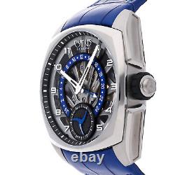 Cyrus Klepcys GMT Retrograde LE Auto Titanium Mens Strap Watch 539.507. TT. A