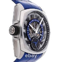 Cyrus Klepcys GMT Retrograde LE Auto Titanium Mens Strap Watch 539.507. TT. A