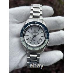 DAMAGED Bezel Custom NH34 Mod Watch Automatic GMT 44mm White Pearl Dial Sapphire
