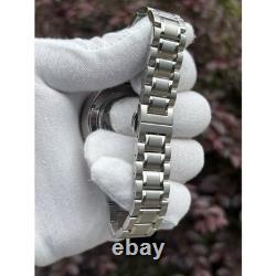 DAMAGED Bezel Custom NH34 Mod Watch Automatic GMT 44mm White Pearl Dial Sapphire