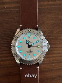 DIY Watch Club DWC-D03 GMT Diver 42mm White Dial Automatic Seiko NH34 Sapphire