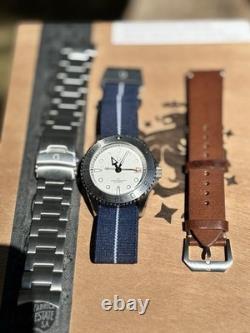 DIY Watch Club DWC-D03 GMT Diver 42mm White Dial Automatic Seiko NH34 Sapphire