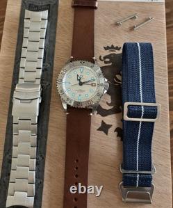 DIY Watch Club DWC-D03 GMT Diver 42mm White Dial Automatic Seiko NH34 Sapphire