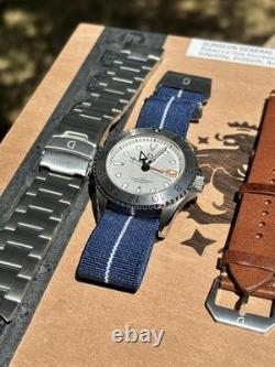 DIY Watch Club DWC-D03 GMT Diver 42mm White Dial Automatic Seiko NH34 Sapphire