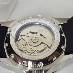Deep Blue Men's Master 1000 GMT Automatic Watch White Dial 40mm