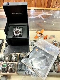 Discontinued Hamilton Jazzmaster Gmt World-timer H326950 With Box And Warranty