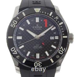 EDOX 93005-3-NIN GMT World Time Class one Watches blackDial Stainless Stee